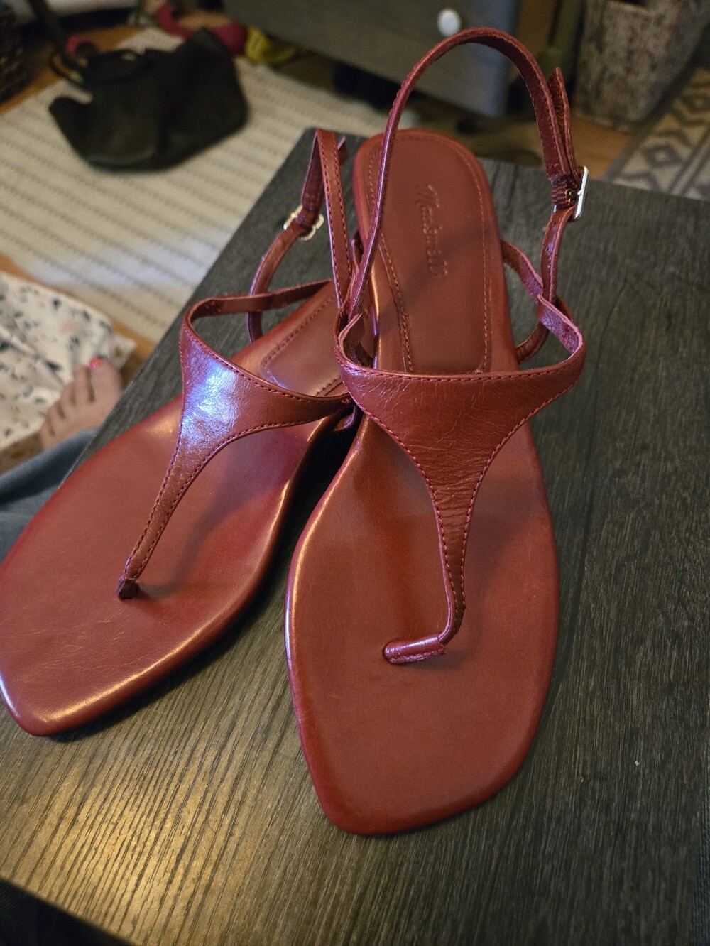 Madewell The Chiara Kitten Heel Slingback Sandal Size 7